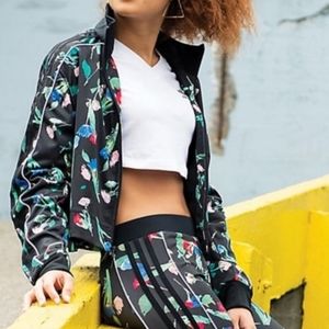 Adidas Originals - XS Set Floral Print Bellista Track Jacket Leggings